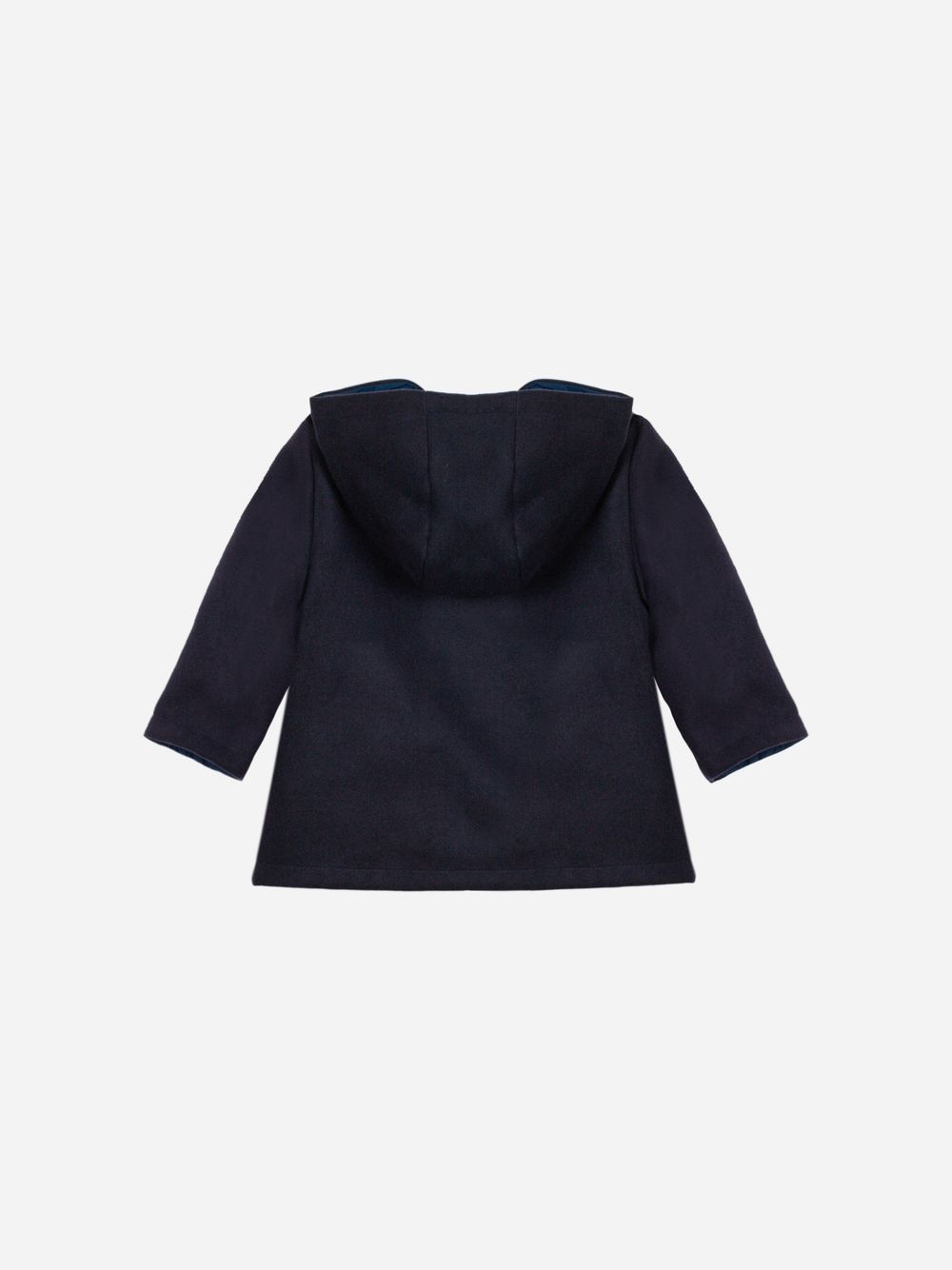 Navy Blue reversible microfiber coat