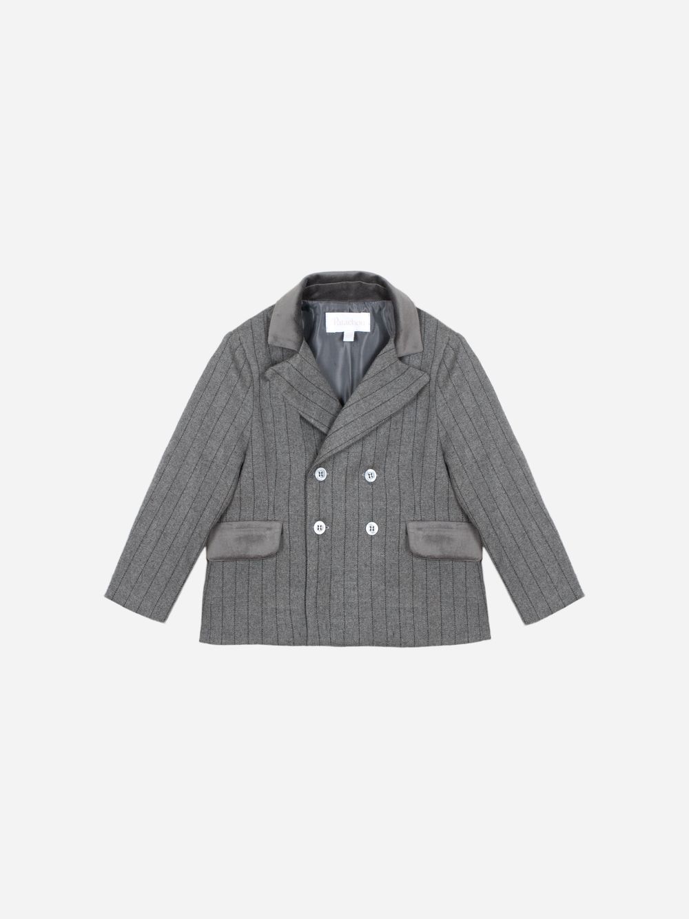 Dark Grey pinstripe blazer for boys