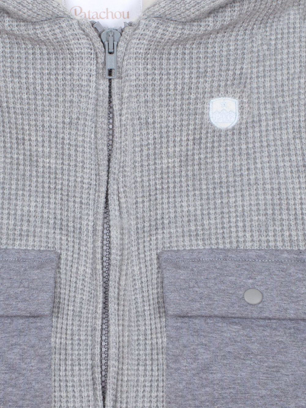 Waffle knit jacket