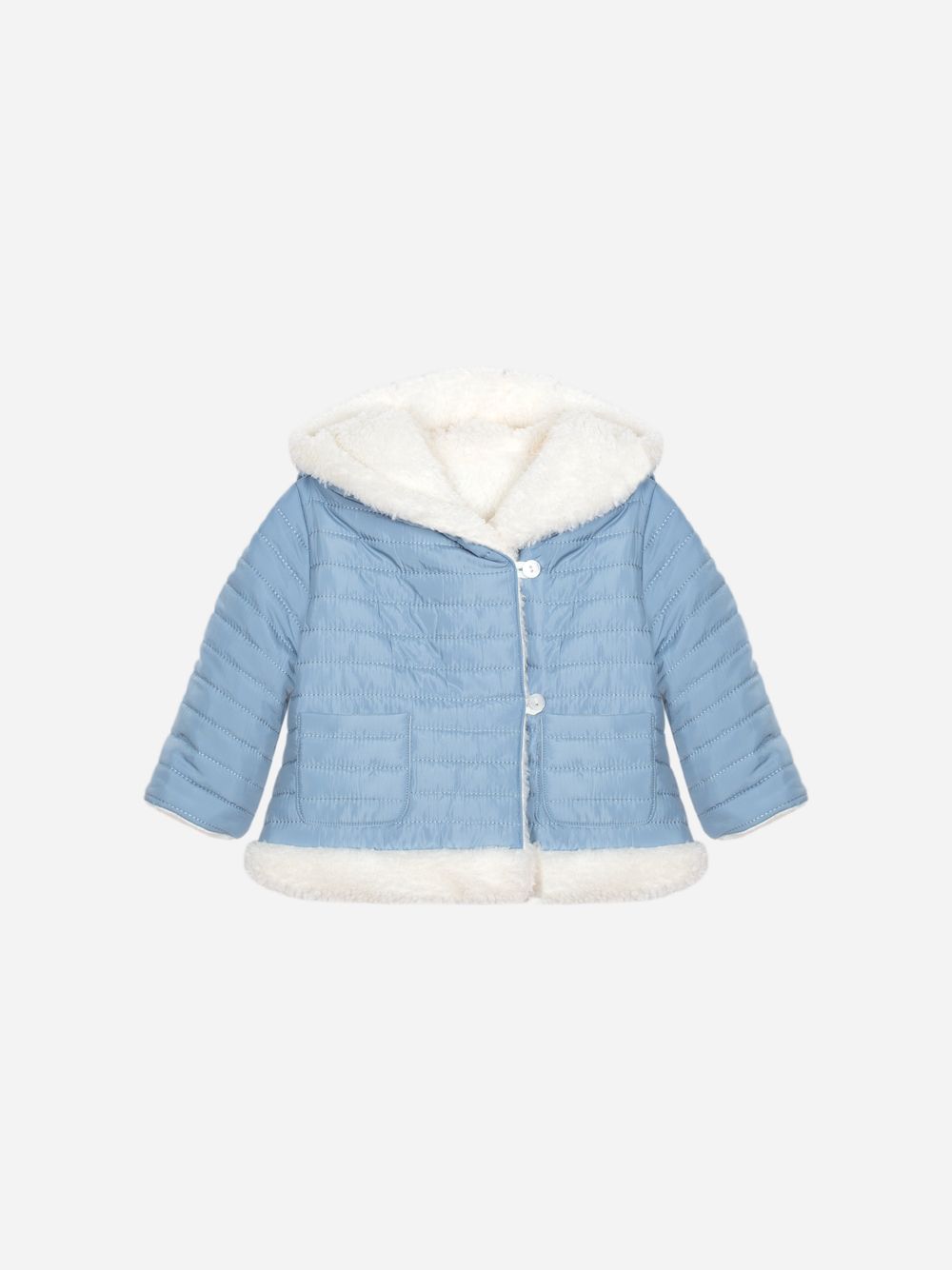 Light Blue raincoat with hood