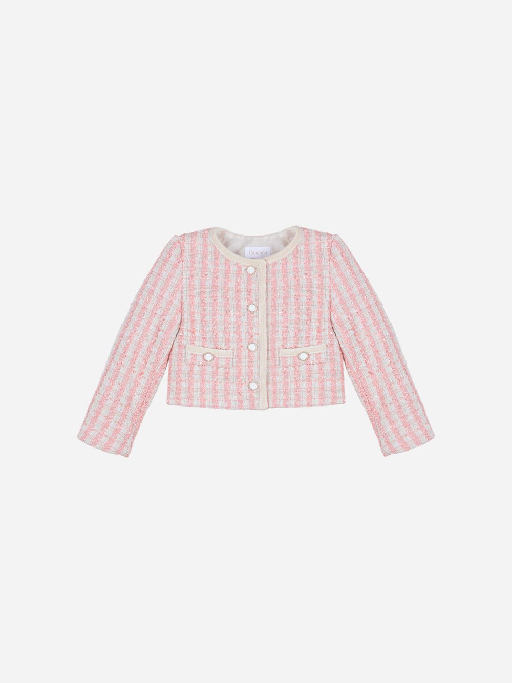 Pale pink tweed jacket