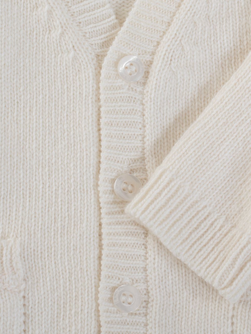 Boys coat in knit
