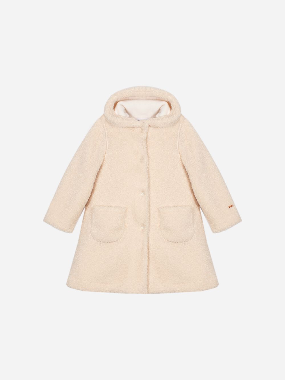 Beige bouclé coat