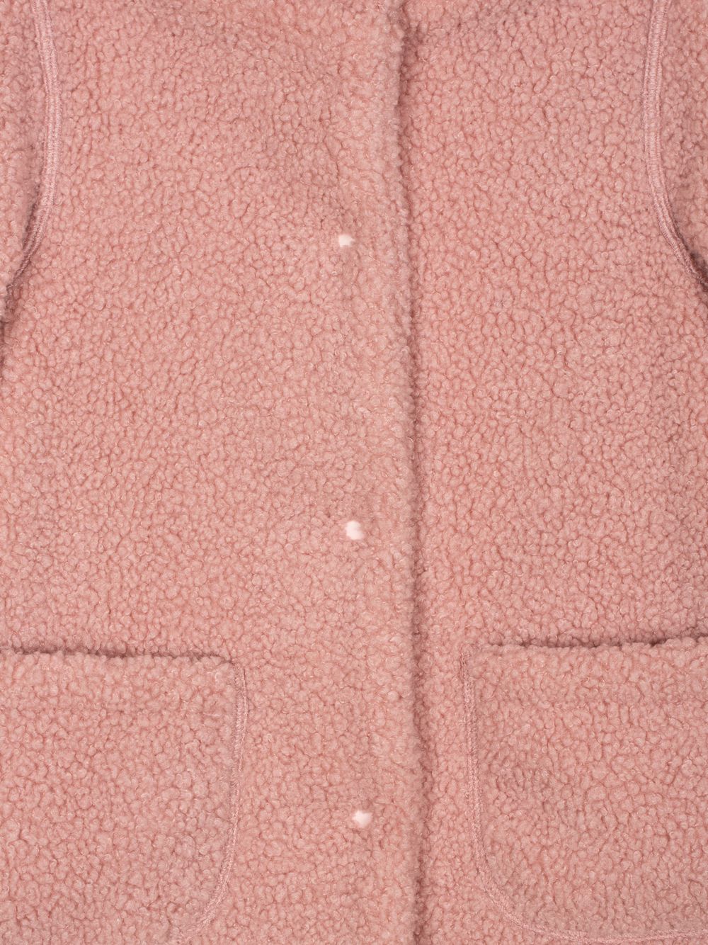Pale pink bouclé coat