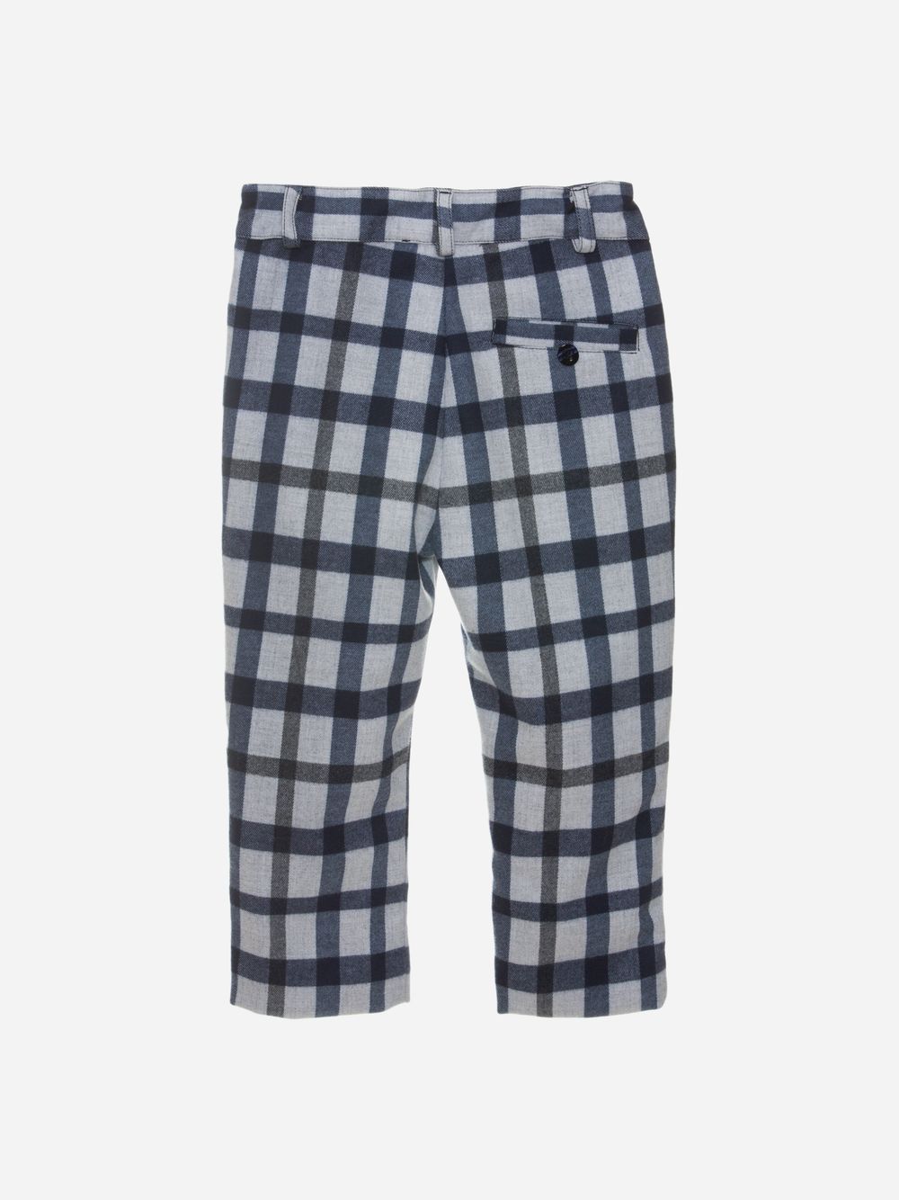 Marine and grey check pants