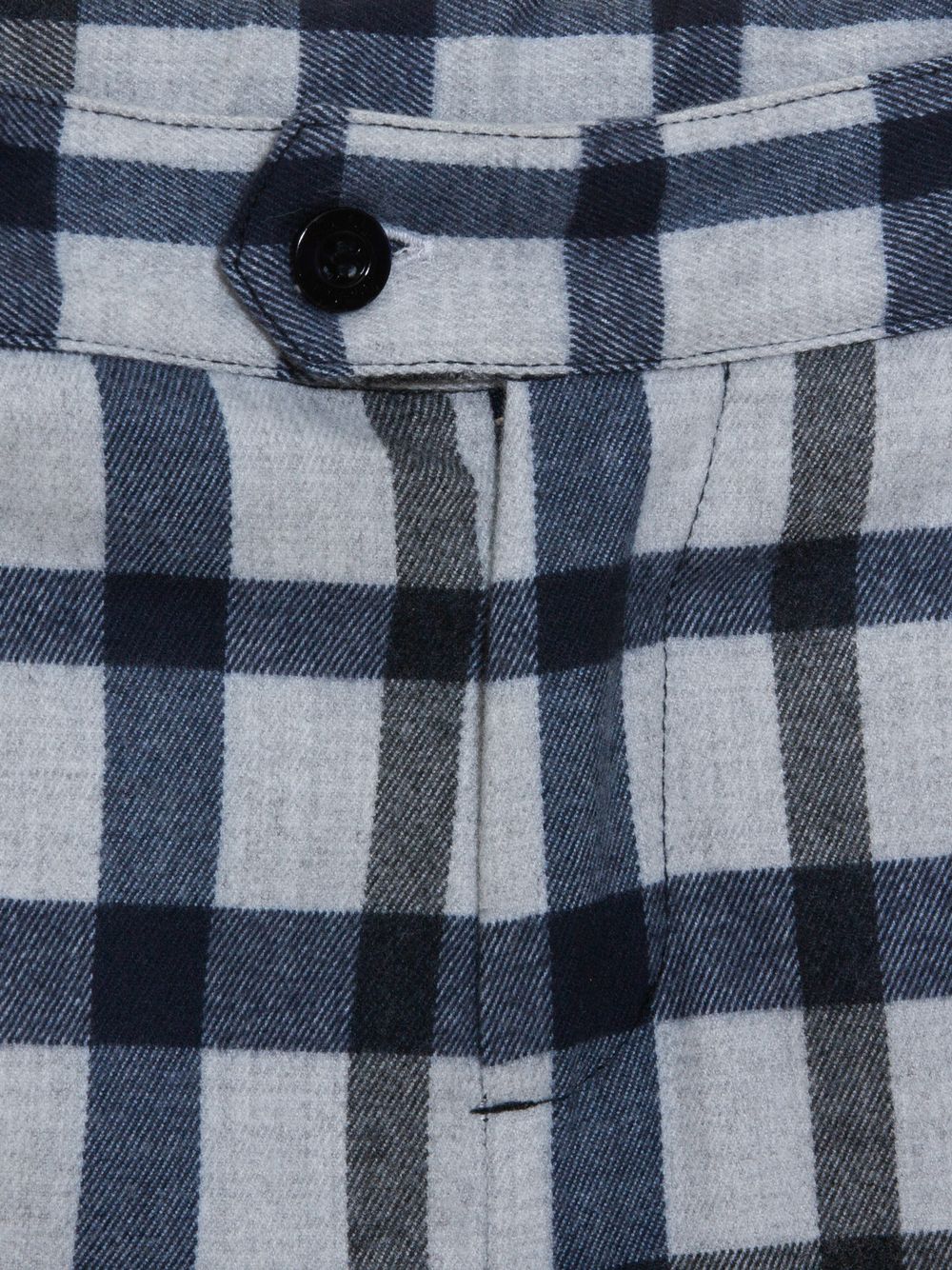 Marine and grey check pants