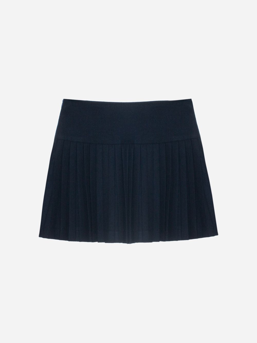 Navy Blue pleated skirt with bows