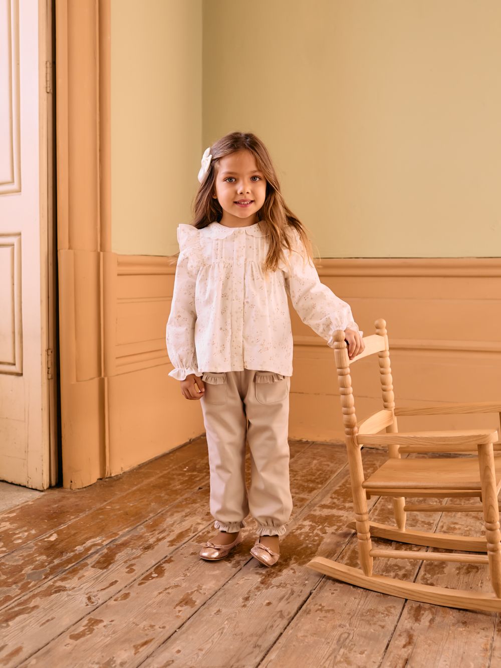 Viyella ruffle trousers