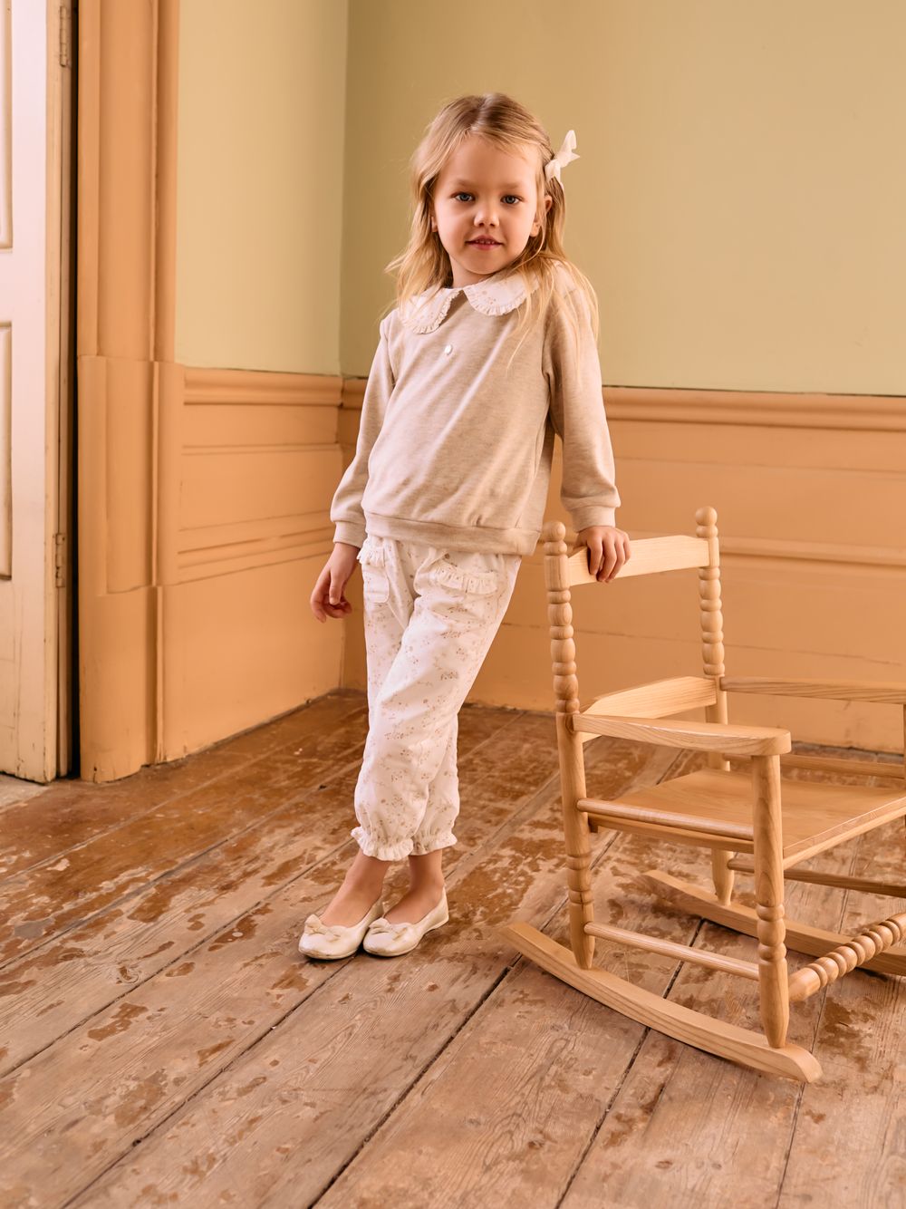 Viyella ruffle trousers