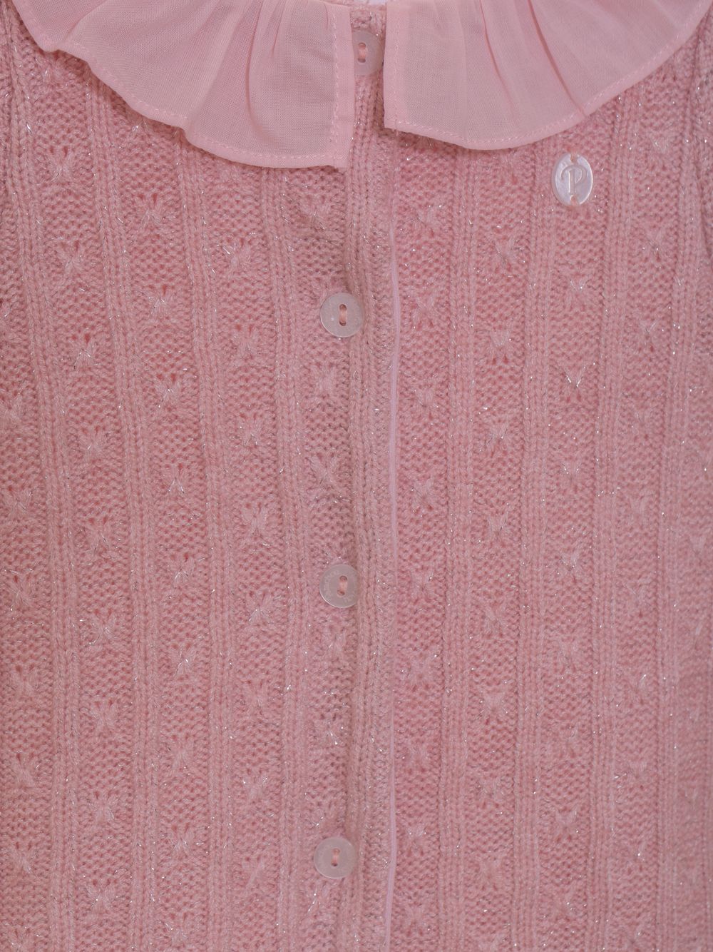 Pink velour babygrow
