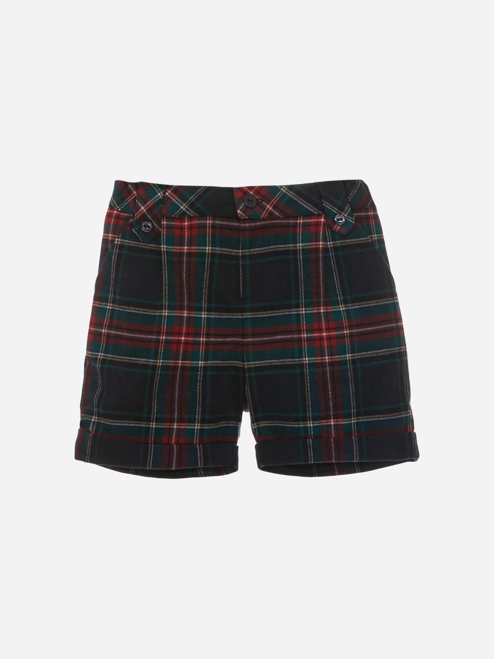 Navy Check Flannel Shorts