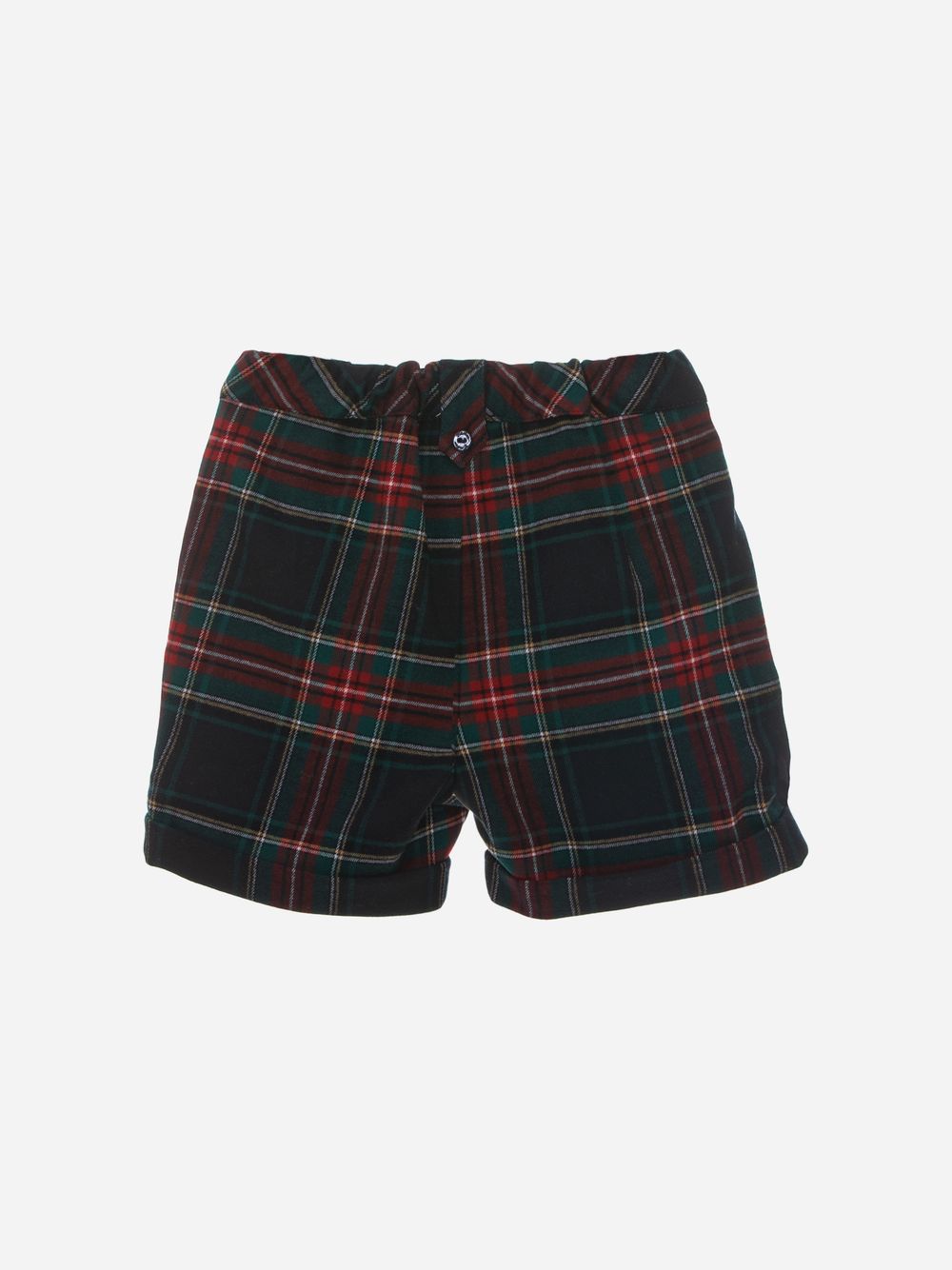 Navy Check Flannel Shorts