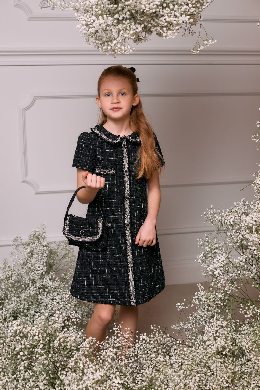Black tweed bag