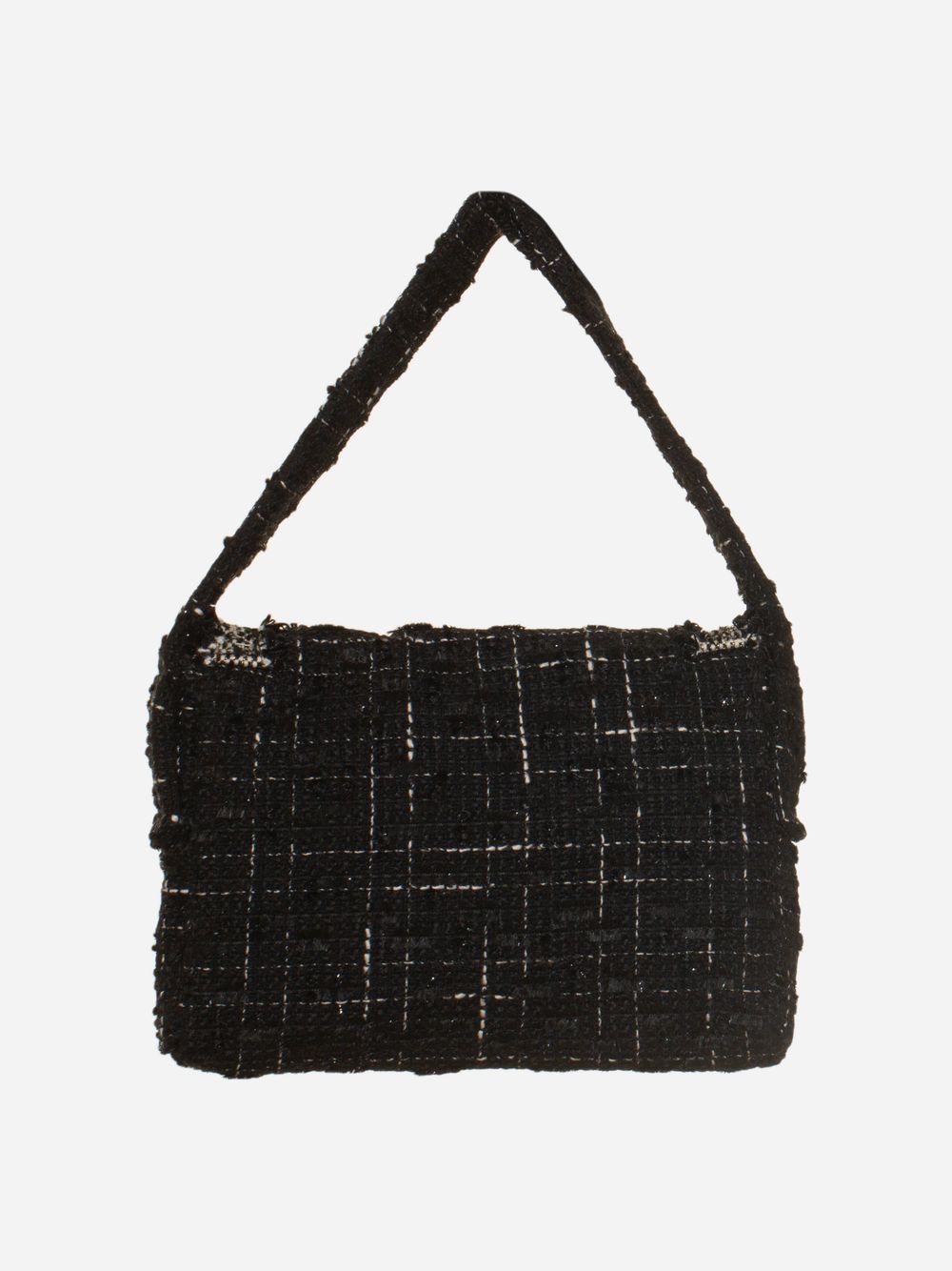 Black tweed bag