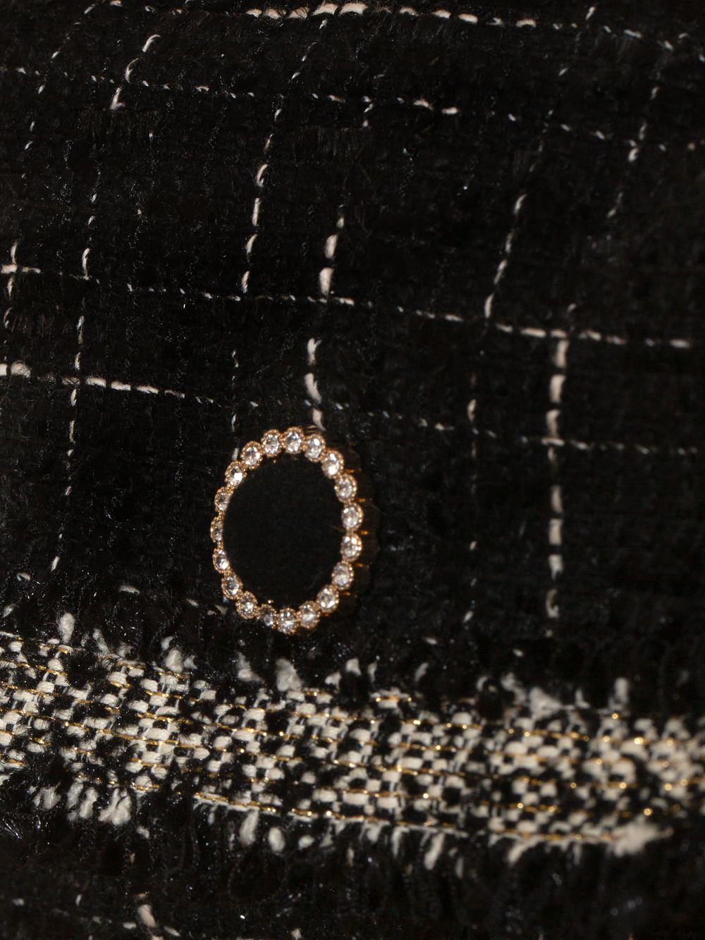 Black tweed bag