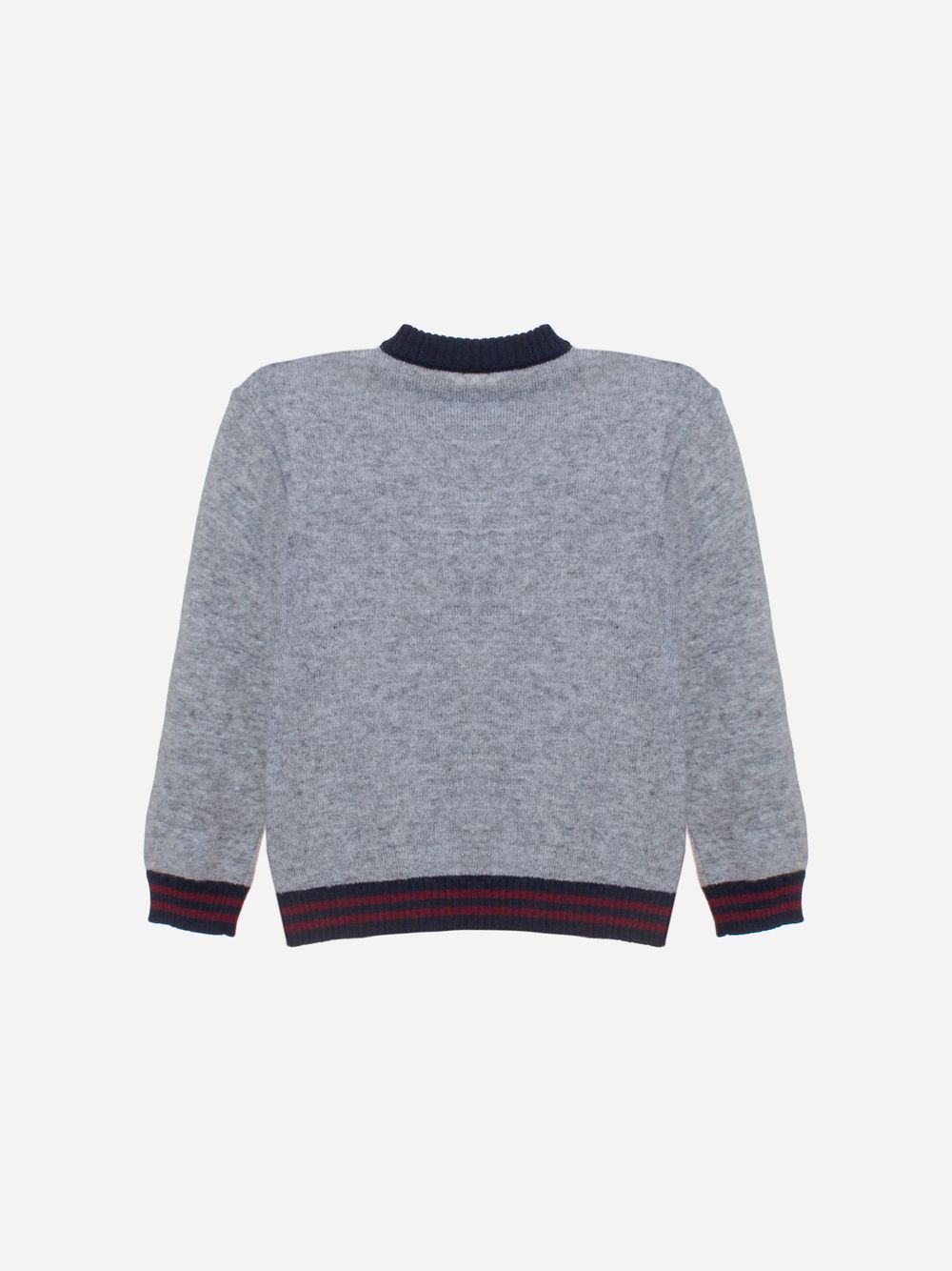 Dark melange grey sweater