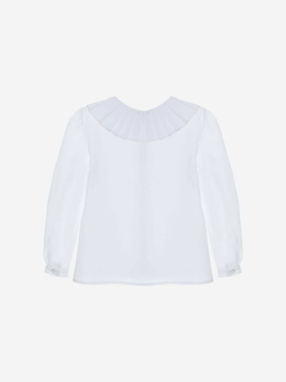 White frill blouse