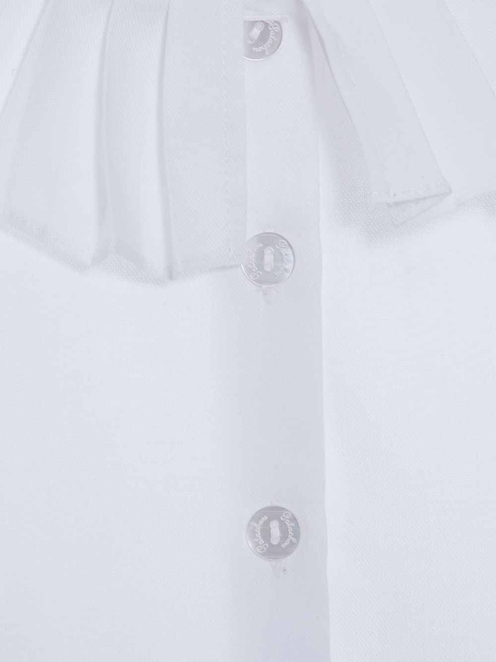 White frill blouse