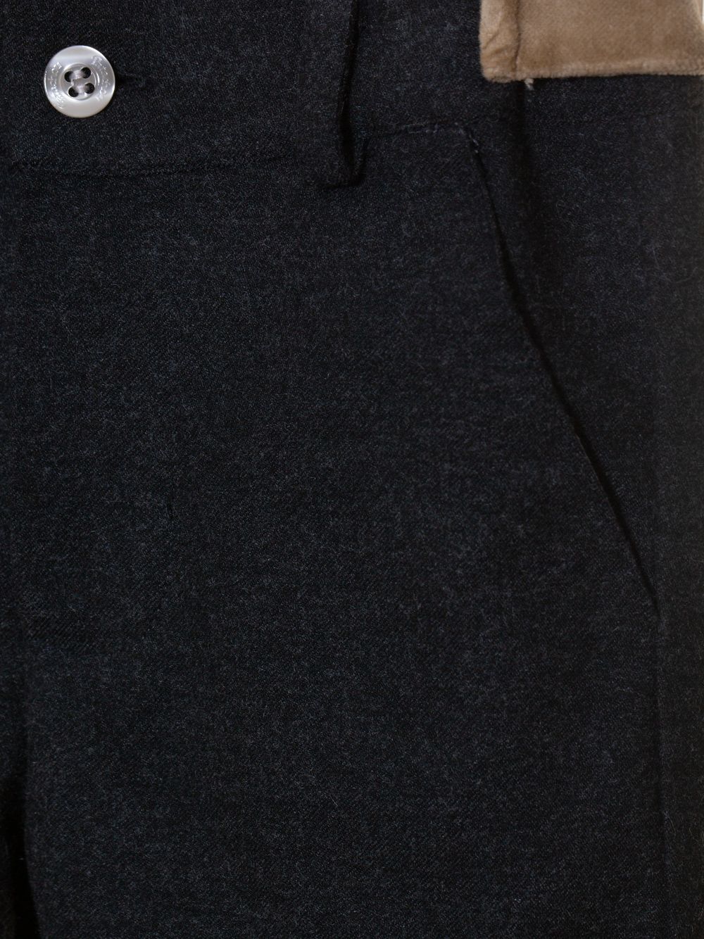 Dark melange grey pants