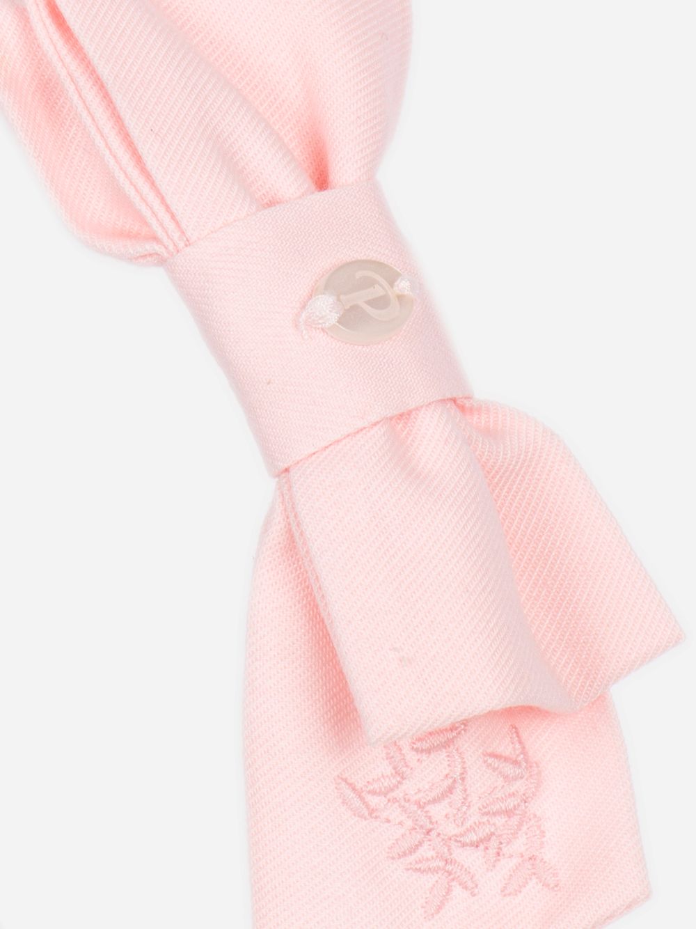 Pale pink bow headband