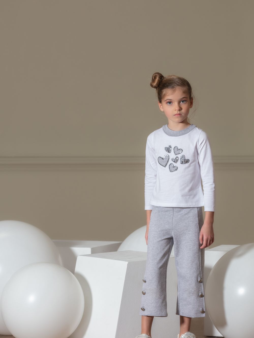 Grey Interlock Pants