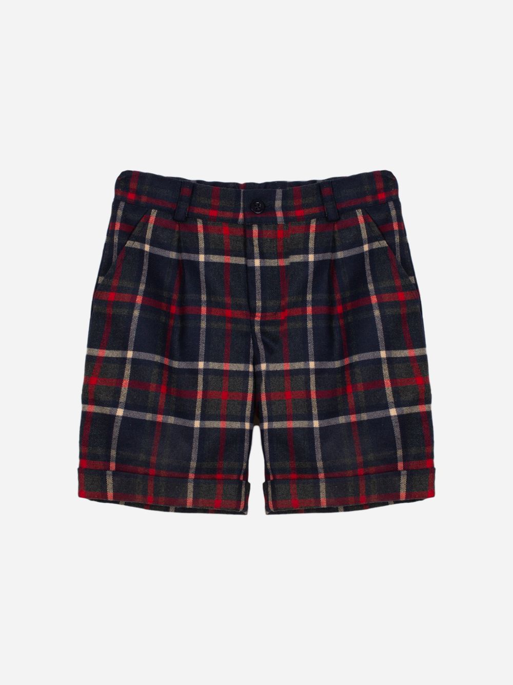 Tartan flannel shorts