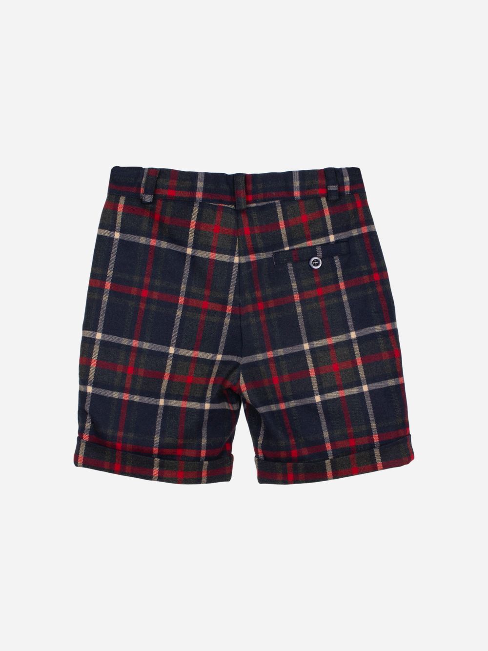 Tartan flannel shorts
