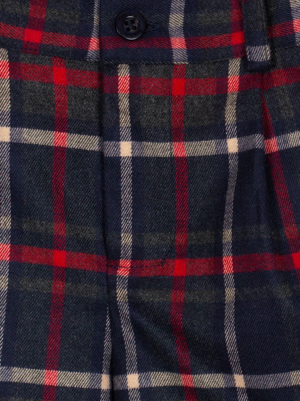Tartan flannel shorts