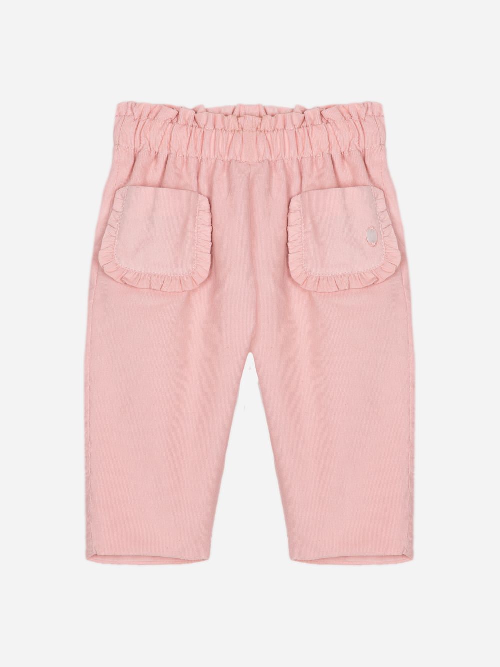 Dusty pink micro-corduroy pants