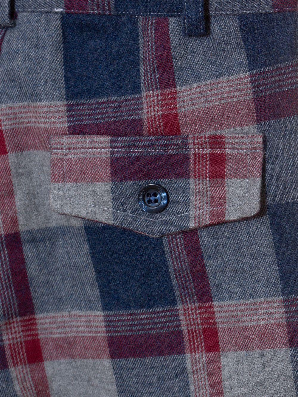 Burgundy check pants