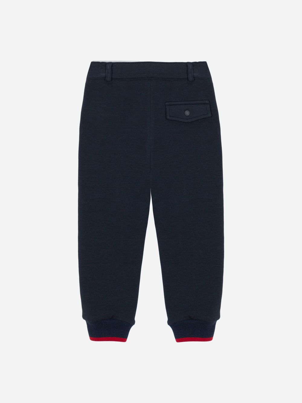 Marine cotton fleece trousers