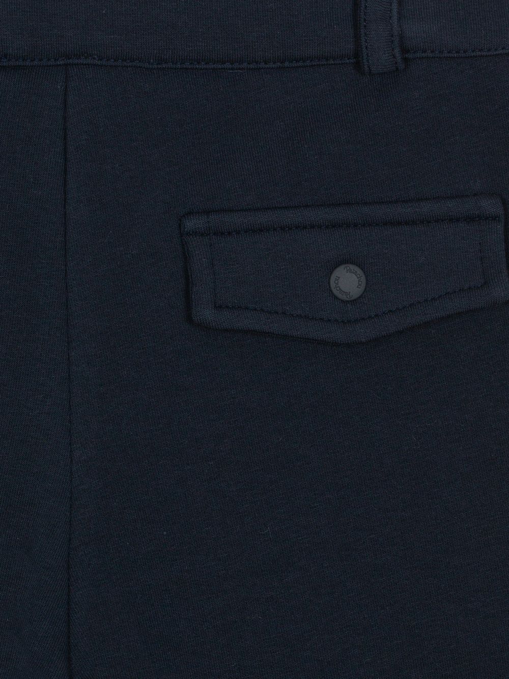 Marine cotton fleece trousers