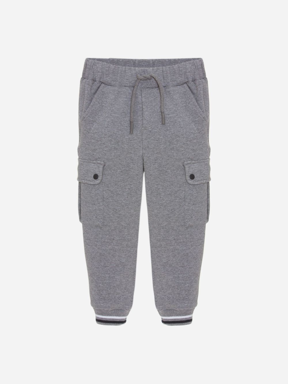 Dark melange grey track pants