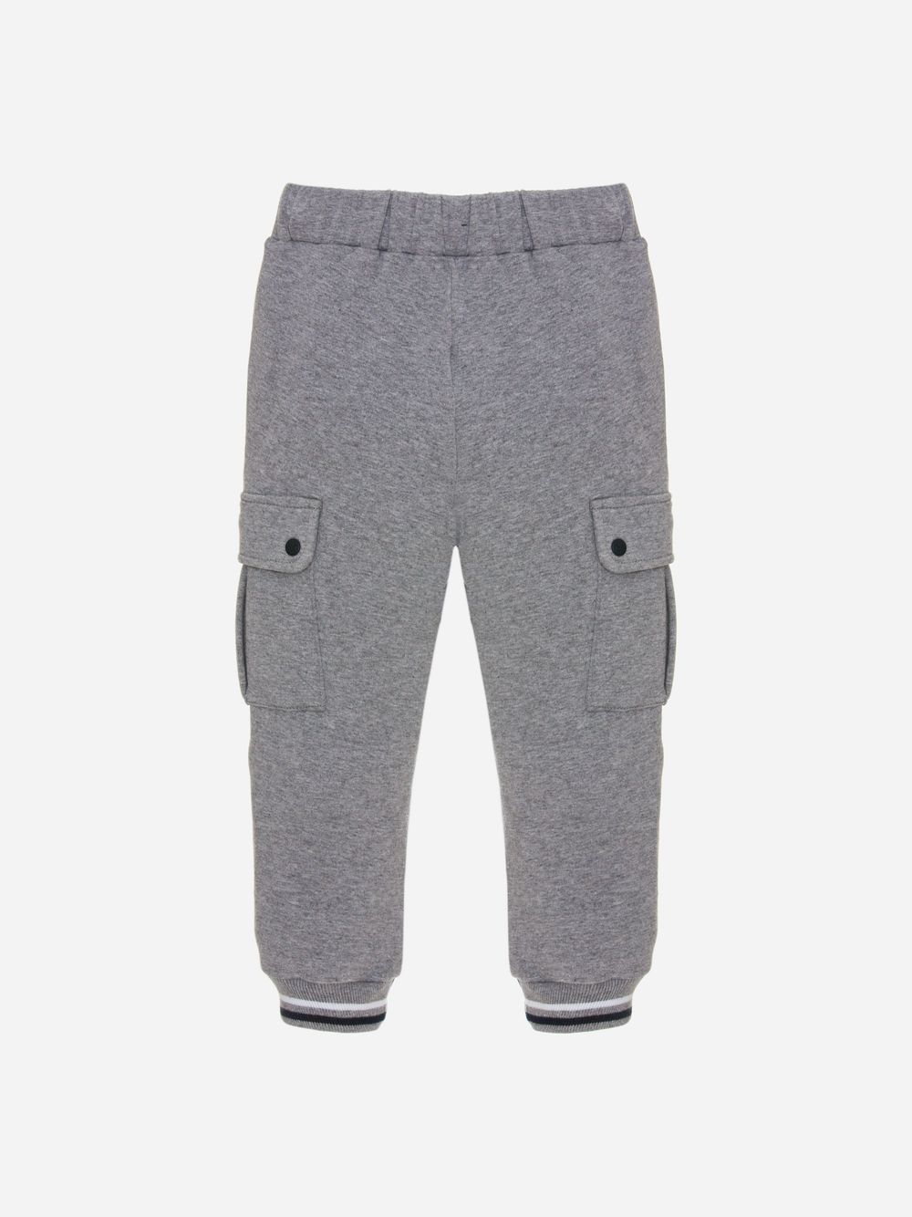 Dark melange grey track pants