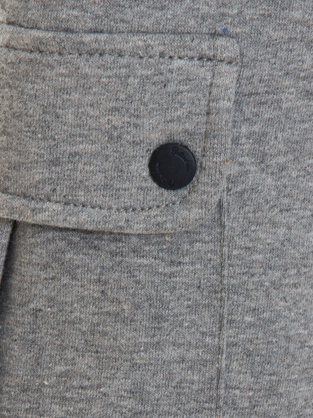Dark melange grey track pants