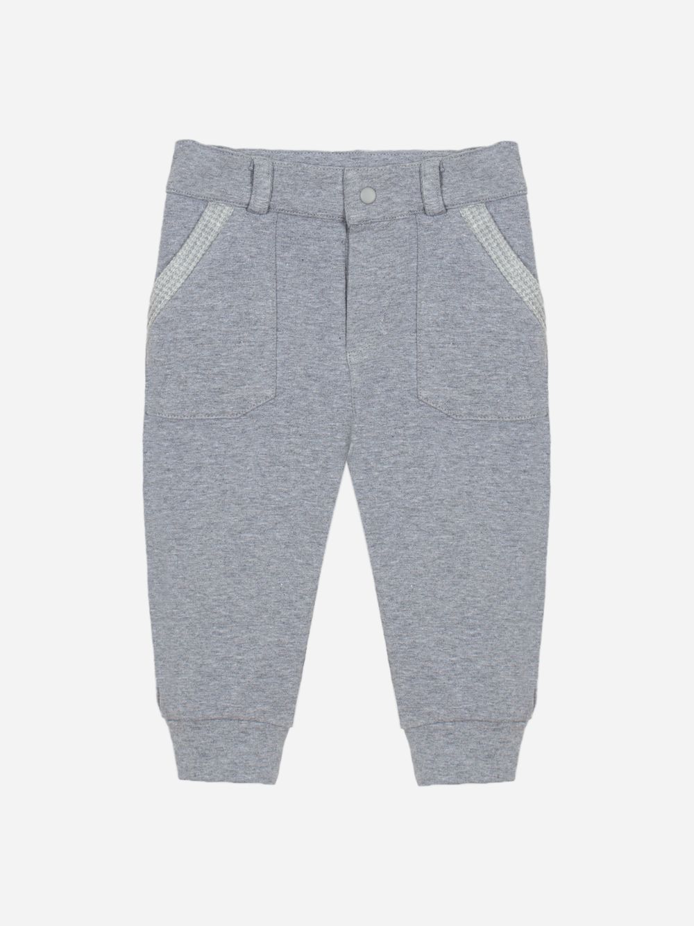 Grey cotton fleece trousers