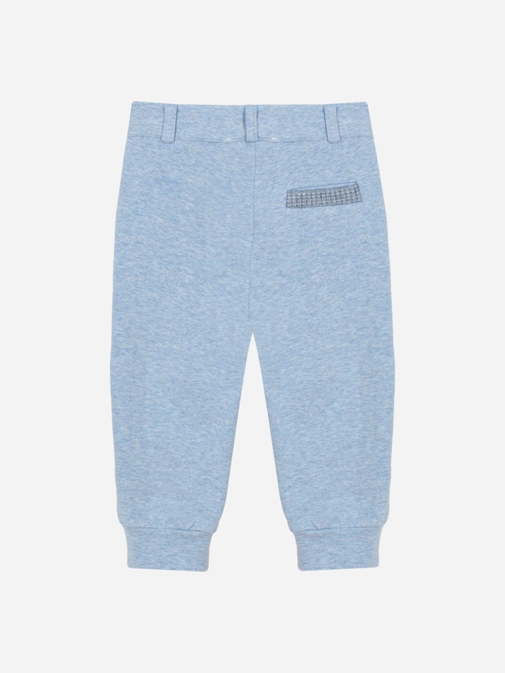 Blue cotton fleece trousers