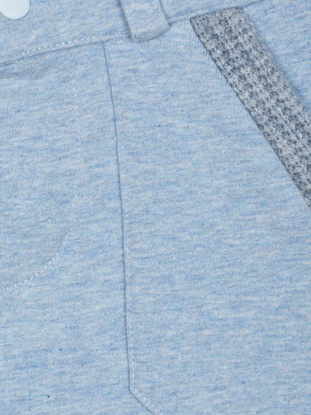 Blue cotton fleece trousers