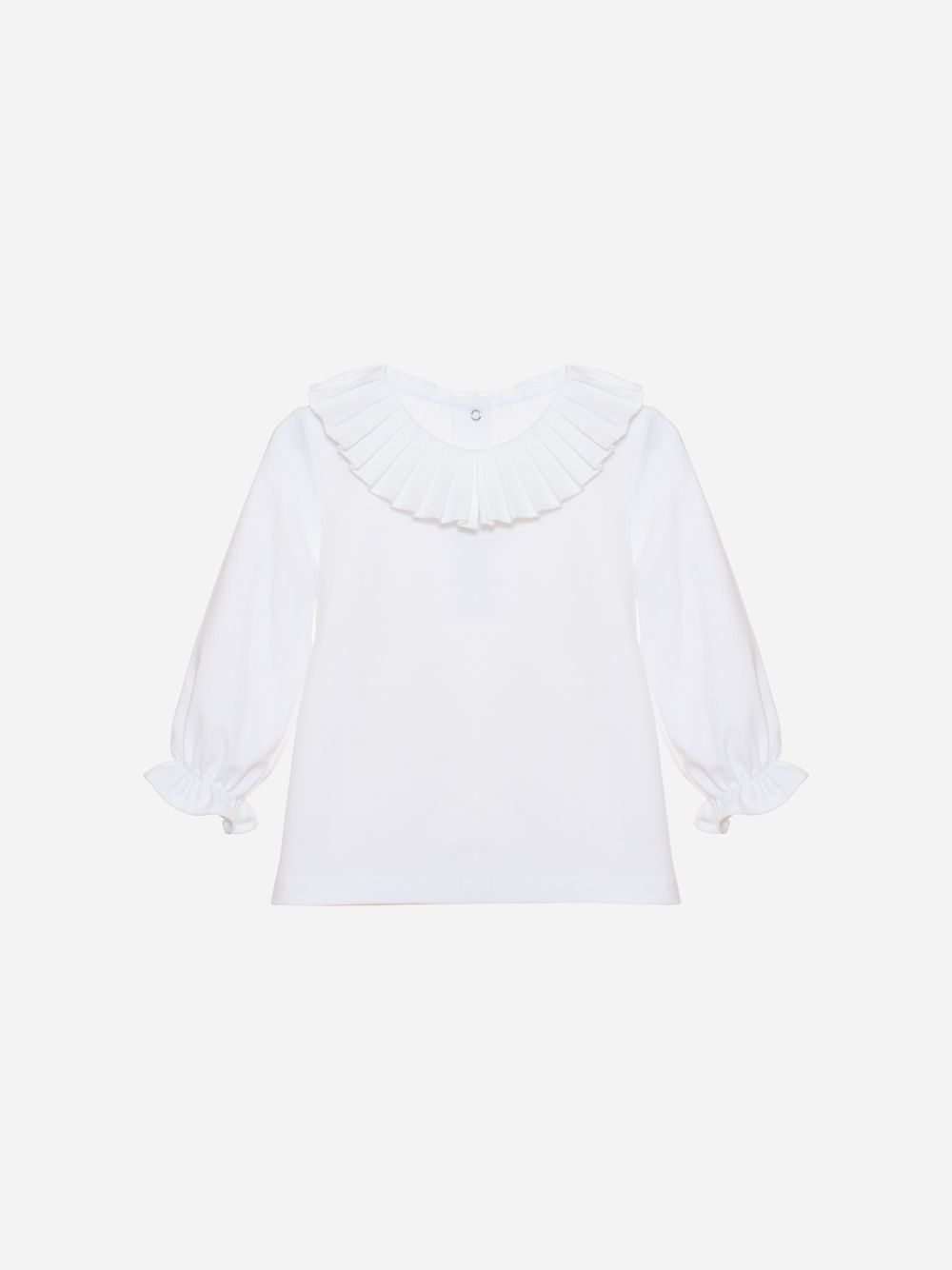 White jersey blouse