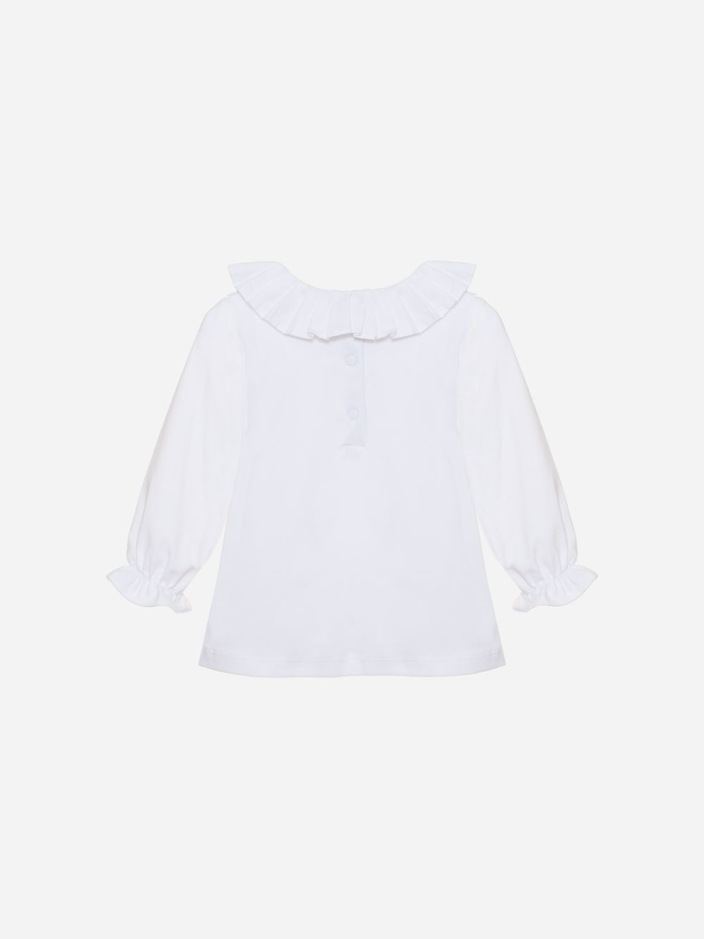 White jersey blouse