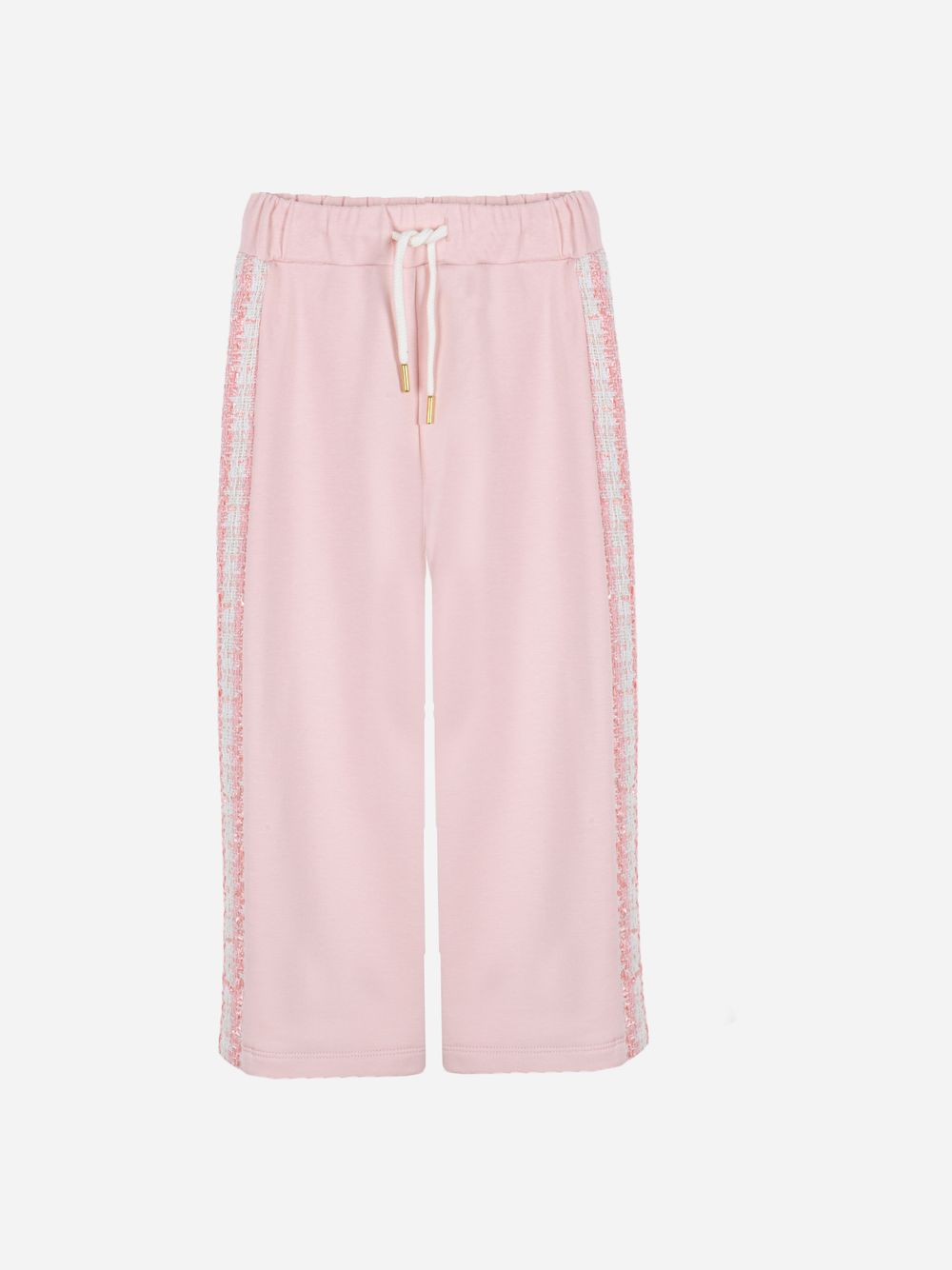 Pale pink wide leg trousers