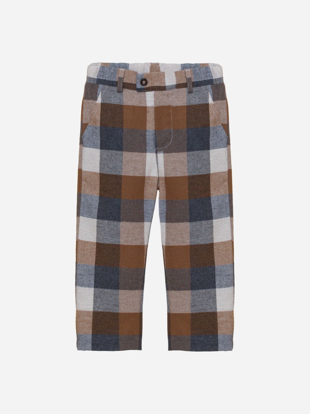 Camel and grey check pants