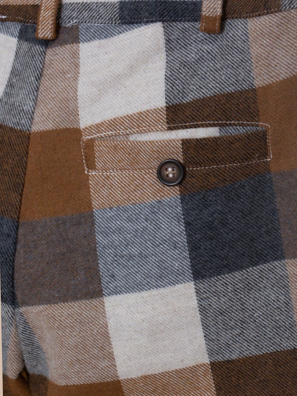Camel and grey check pants