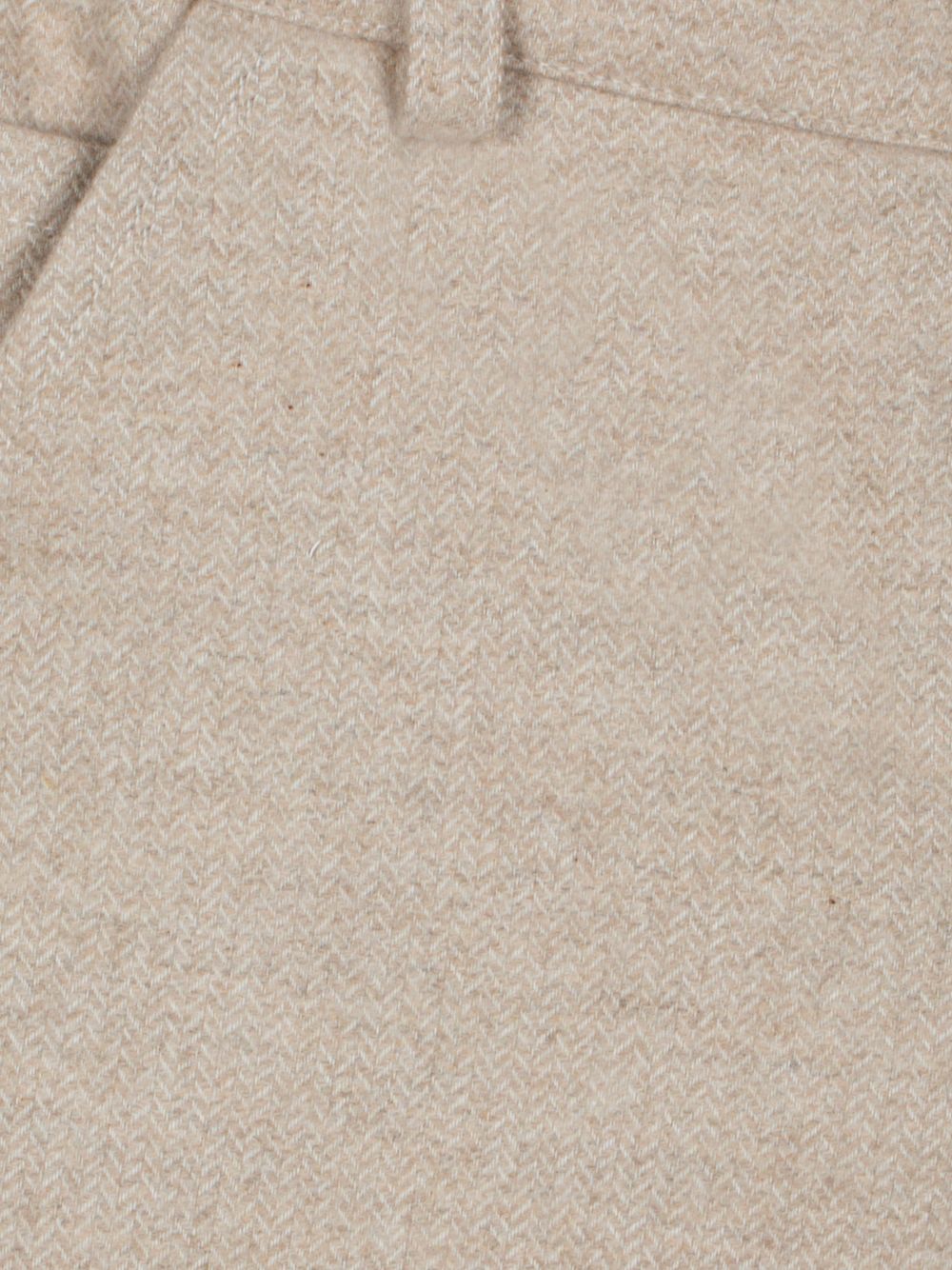 Beige flannel trousers