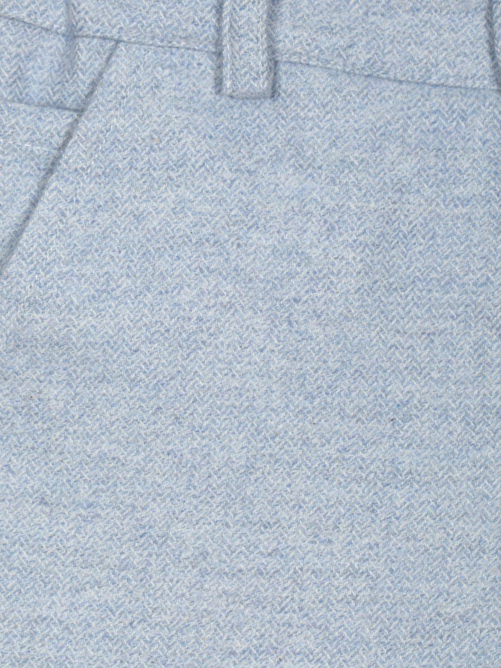 Blue flannel trousers