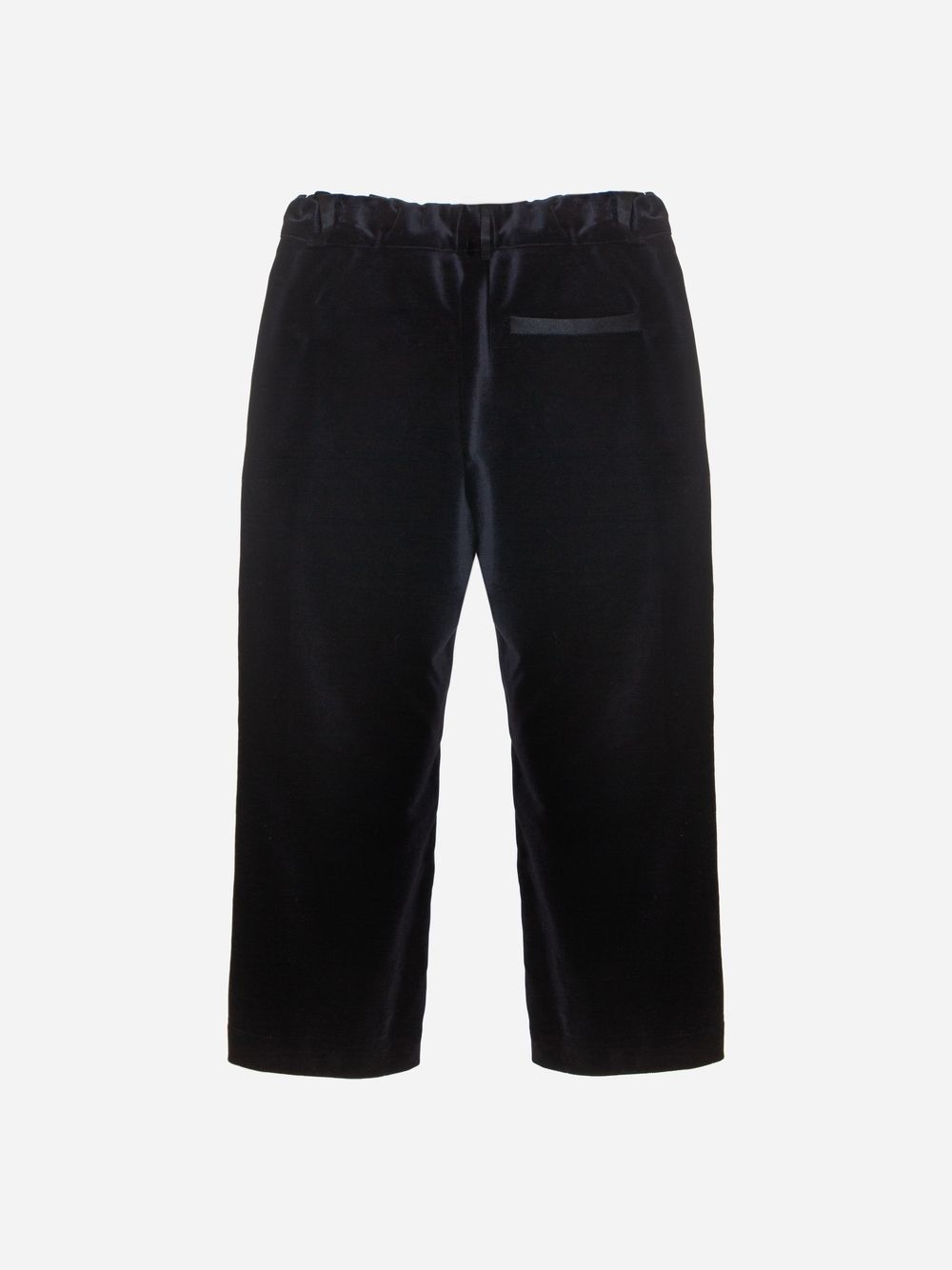 Black velvet pants