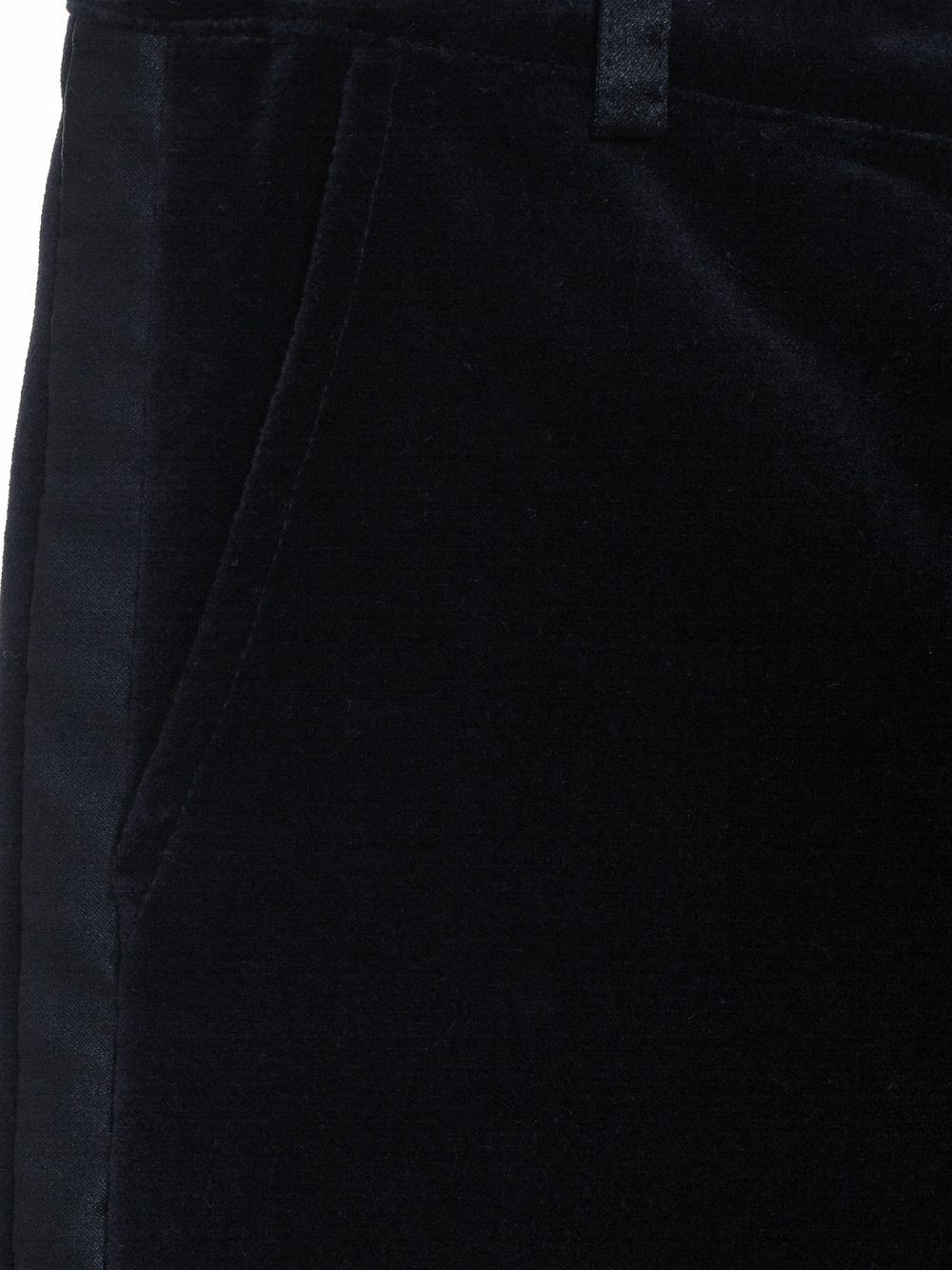 Black velvet pants