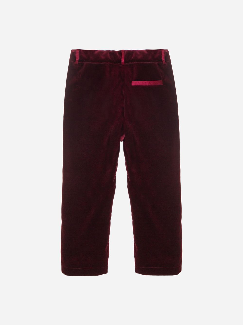 Burgundy velvet pants