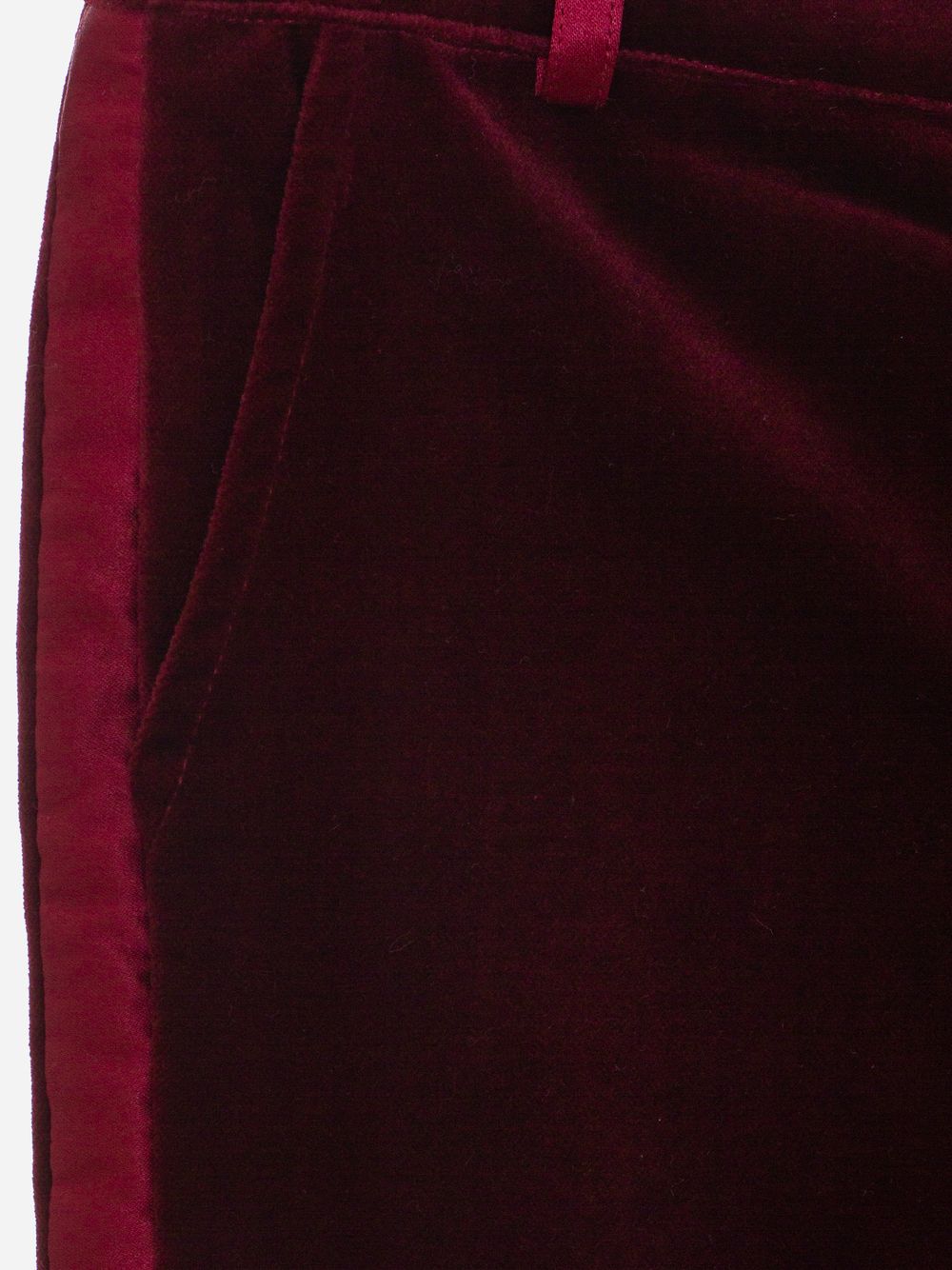 Burgundy velvet pants