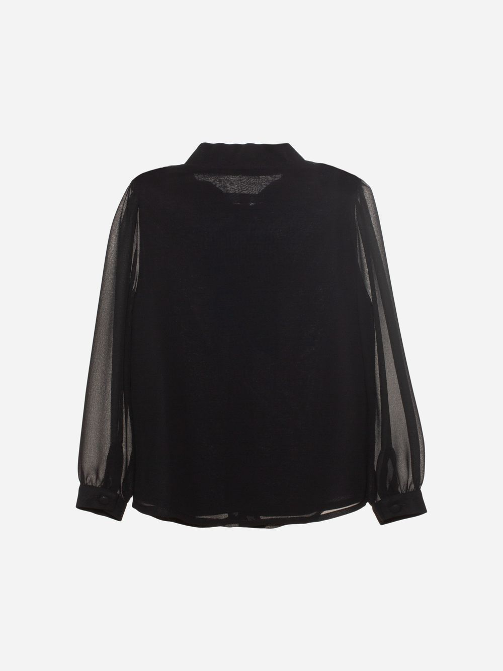 Black chiffon blouse